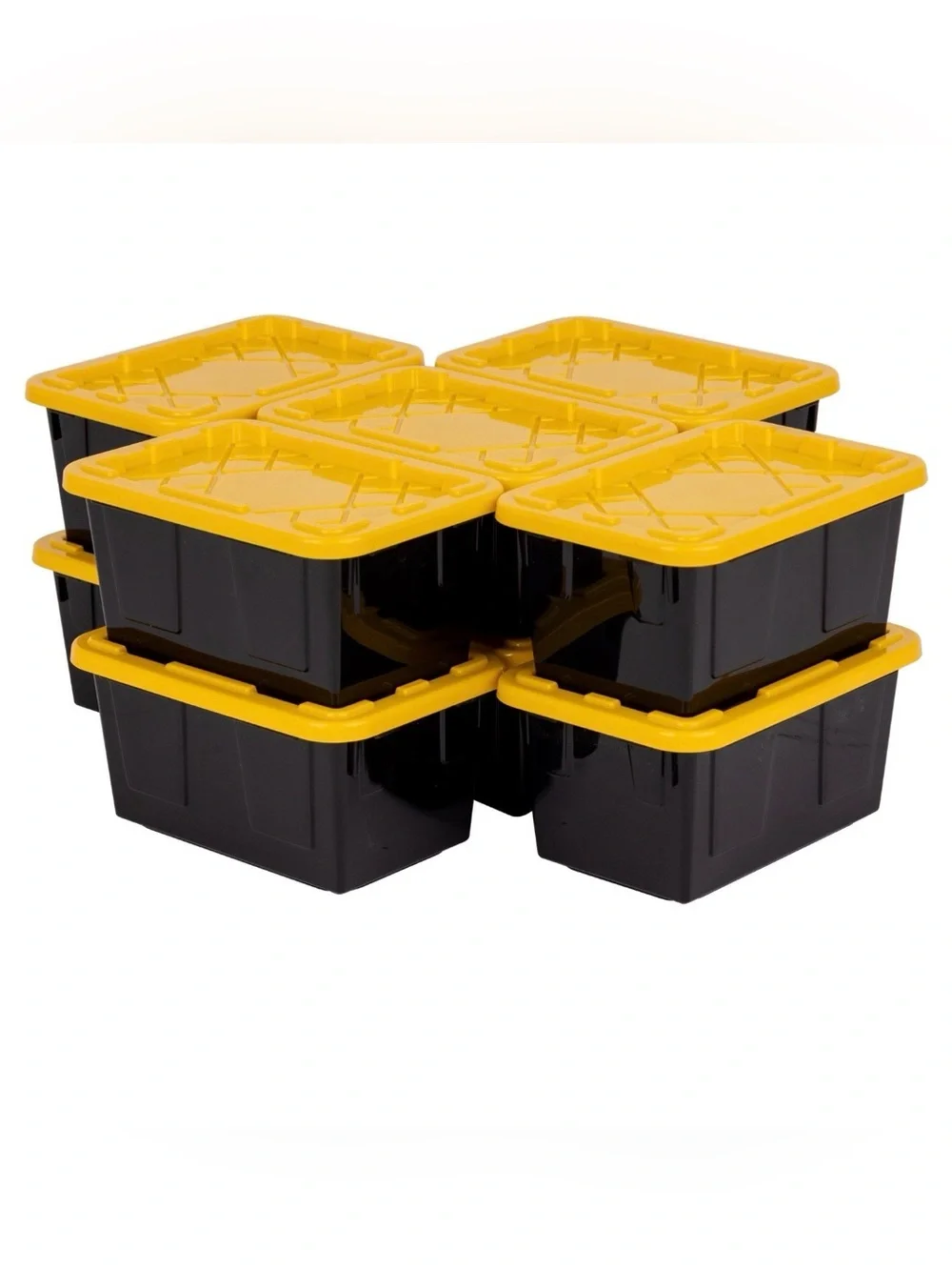 Gardner Bender Mini Bin 10-Pack - Black & Yellow Plastic Organizers